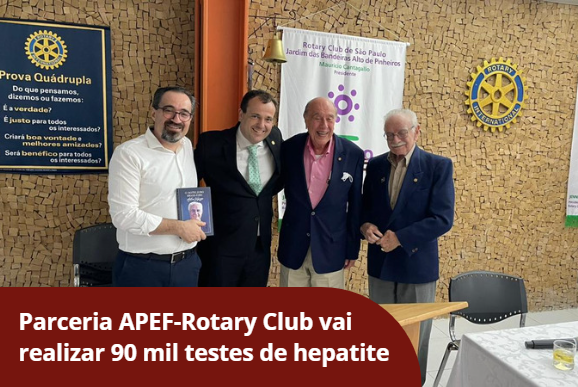 APEF e Rotary celebram parceria com palestra sobre Hepatites